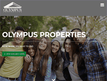 Tablet Screenshot of olympusproperties.com